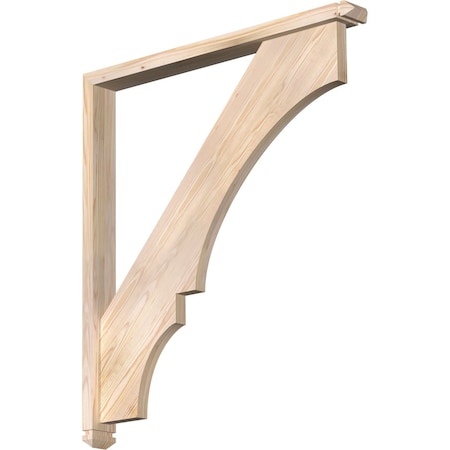 Balboa Arts And Crafts Smooth Bracket W/ Offset Brace, Douglas Fir, 3 1/2W X 36D X 40H